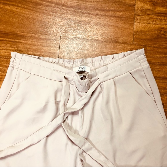 H&H Harmony & Havoc women’s crop wide leg pull on front tie pants pockets Sz 12 - Picture 2 of 8